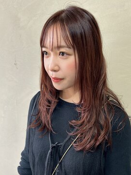 ファンファンバイルー 岐阜(fan fun by Rooo) ザクザクレイヤー暖色カラー透明感カラーダブルカラー