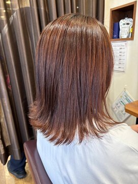 美容室ヒラトヤ 仙北店 小顔大人可愛い外ハネ透明感ショコラブラウン20代30代40代