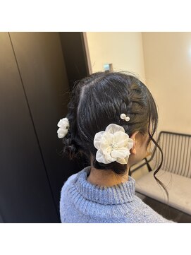 サロンドミルク 溝の口店(salon de MiLK) ツインお団子ヘアアレンジ