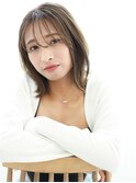 【Sourire江坂】シースルーバング×くすみベージュ