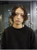 外国人風メンズミディアムパーマ