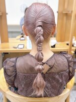 Say.ree ヘアセット お呼ばれアレンジ 編み下ろし 青山 表参道