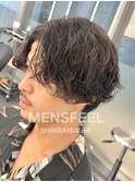波巻きパーマゆるふわショコラブラウン