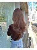 ブリーチなし透明感ベージュカラー
