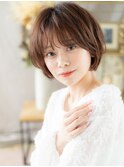 大人可愛いフェザーバング甘めマッシュパーマa戸頭20代30代40代