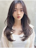 【ARTE表参道/青山】顔まわりレイヤーセミロング×透明感