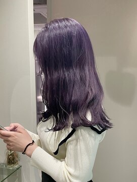 ジーナ 名駅(XENA.) 《Rena》透明感ラベンダーカラー/ブリーチカラー