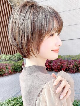 セイドット リー(Say. Ree) Say.ショートボブホワイトグレージュミニウルフぱっつん前髪