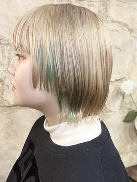 マギーヘア(magiy hair) magiyhair/下北沢/西部笑/ミントカラー