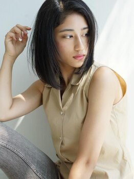 ライフ(LIFE)の写真/【お陰様で6周年】髪に優しい自然由来成分配合カラーHUEカラーを使用♪潤いを与え毛先まで美しく