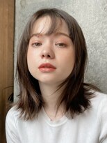イミ(imi)&nbsp;大人ボブ/ストレート/グレージュカラー/前髪/髪質改善[登戸]