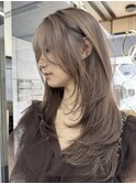 ミディアムヘア/暗めカラー/グランマッシュ/銀座駅