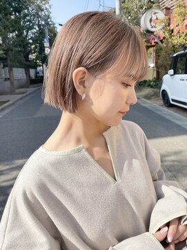 ガーデン 渋谷(GARDEN) 小顔大人ボブ暗めカラーミディアムデザインカラー