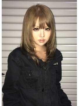 オルン(ORGN.) 平成ベージュ レイヤーカット ベージュカラー 平成カラー