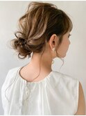 編みおろしドレスヘア三つ編みヘアアレンジモテ髪#02af1124