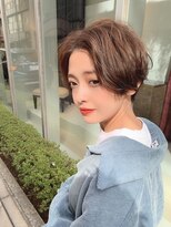 サンドパールス 仙台店(sand PALCE)&nbsp;髪質改善/大人ガーリー/似合わせカット/ショートボブ前髪/仙台