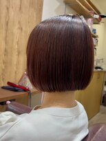 ラル(Lull)&nbsp;【鈴木悠孝】あごラインボブ/ミニボブ/レッドブラウン