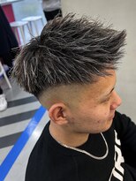 ダズルヘアラッシュ(DAZZLE hair RUSH)&nbsp;名古屋八事金メッシュシルバーメッシュ細め太めハイライトパーマ