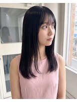 零秒女髪 千里丘店 髪質改善で叶える艶やかな上品セミロング艶髪美髪髪質改善カラー