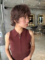 スクリーンギンザメゾン 銀座(SCREEN GINZA MAISON.) ミルクティーブロンド/ダークブルー/デジタルパーマ/銀座