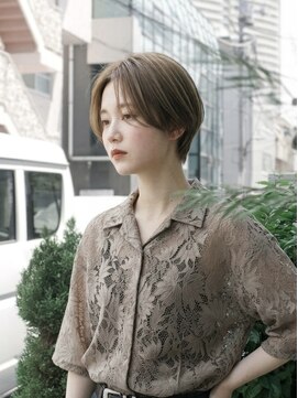 キビト(kibito) 新宿若松河田曙橋ハンサムショートオリーブベージュ20代30代40代