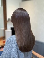 カミケン 清明店(kamiken.) ココアグレージュで美髪セミロング【カミケン清明店/福島】