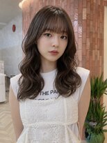 ソレイユトウキョウシブヤ(SOLEIL TOKYO shibuya)&nbsp;ロングレイヤー韓国風ウェーブニュアンスカールショコラブラウン