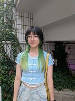 ビンナ(BINNA)&nbsp;夏色ライムグリーンインナーカラー
