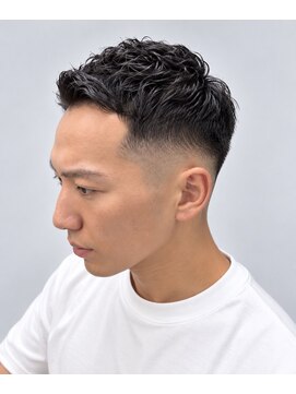メンズ レオ 南森町店(men's LEO) アップバング×スキンフェード