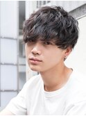 Lowha くせ毛風 スパイラルパーマ■重めマッシュ