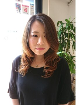 エノモト(ENOMOTO) デジタルパーマグラデーションカラーロングレイヤー20代30代40代