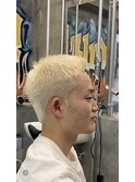 金髪ショート<渋谷> <理容室> <バーバー>