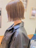 ロンドヴァリー 渋谷店(Lond vallee)&nbsp;☆ ボブ× 韓国風巻き×ヘーゼルグレージュ× クラゲヘアー