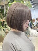 ダブルカラーインナーカラーミルクティーベージュローライト韓国