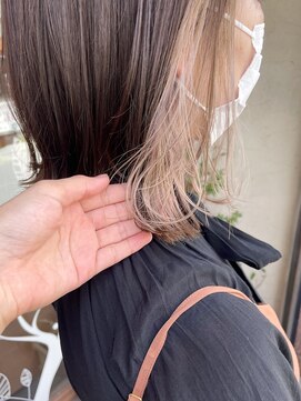 インスヘアー 明石(INCE HAIR) ☆インナーカラーミルクティーベージュ