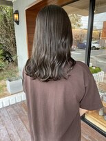 ヘア プロデュース キュオン(hair produce CUEON.) オリーブベージュ/透明感カラー/ロング