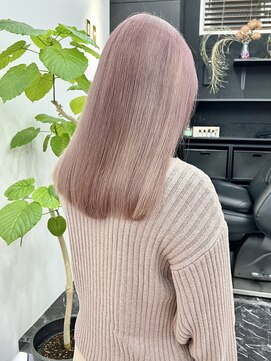 チュダック(ChuDuck) 韓国風《ピンクベージュ》ハイトーン/ケアブリーチ/ダブルカラー