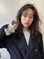 ピープル オモテサンドウ(people omotesando) 黒髪ロング/レイヤーパーマ/レイヤーカット/ロングレイヤー