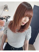 アーブル ヘアーアンドメイク(ARBRE) オレンジグラデーションハイライト髪質改善トリートメント