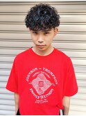 ブラウンプードルパーマ