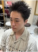 スパイキーショート×ツイストパーマ