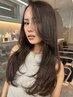 【顔周りのクセに】ポイントストレート＋カット＋TR