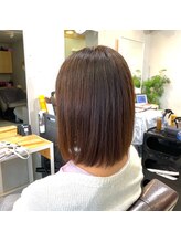 リレーション(Relation)&nbsp;ナチュラルストレート結べるボブスタイル×マロンベージュ20代