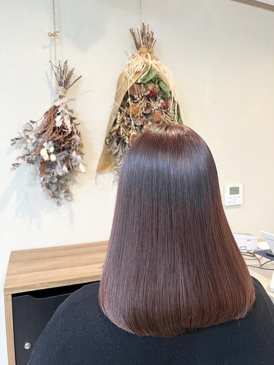縮毛矯正ケアルーガ+似合わせカット \33000→\22000