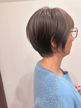 プライベート ヘアサロン カオ(private hair salon kao) ナチュラルハイライトに似合わせショート