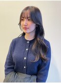アッシュブラウン/巻き髪/韓国風/ロング