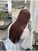 髪質改善ストレート×カシスブラウン
