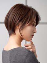表参道白髪ぼかし上品ショートボブアッシュベージュ30代40代