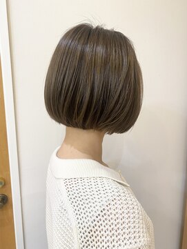 モリオ フロム ロンドン 成増店 【morio成増/一戸】大人かわいいボブオリーブアッシュ