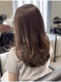 ワンカール/レイヤーカット/韓国風/簡単ヘアセット/大人ミディ